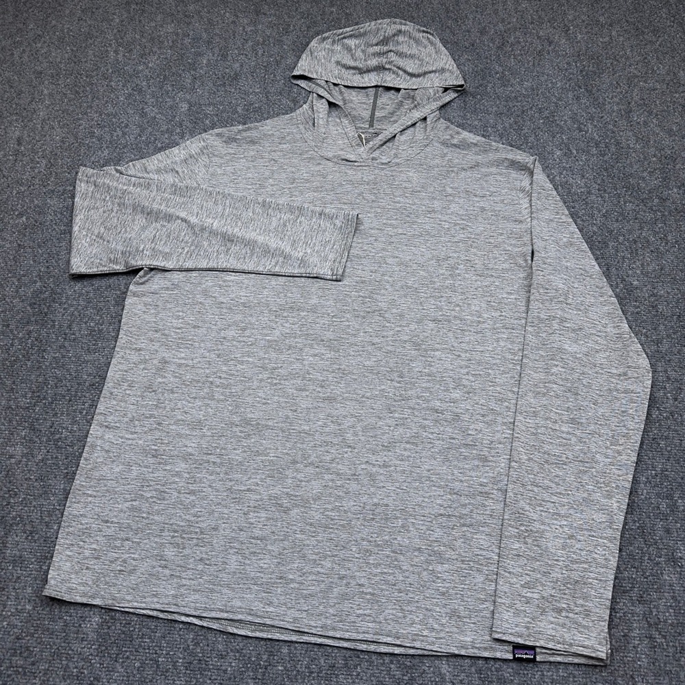 Patagonia Capilene Cool Daily Hoody Mens XXL Feather Grey Heather Stretch 45310